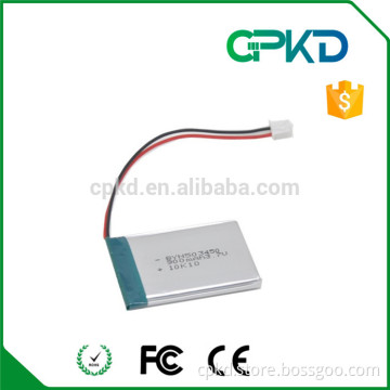 503450 3.7v lipo battery 900mah,prismatic size battery,3.7v smallest lipo battery